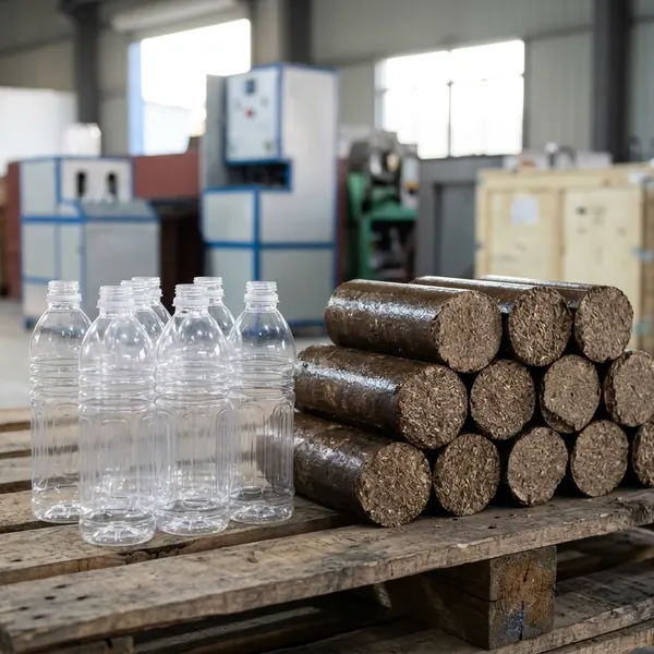 Паливний брикет і ПЕТ-пляшки виробництва Solis Factory